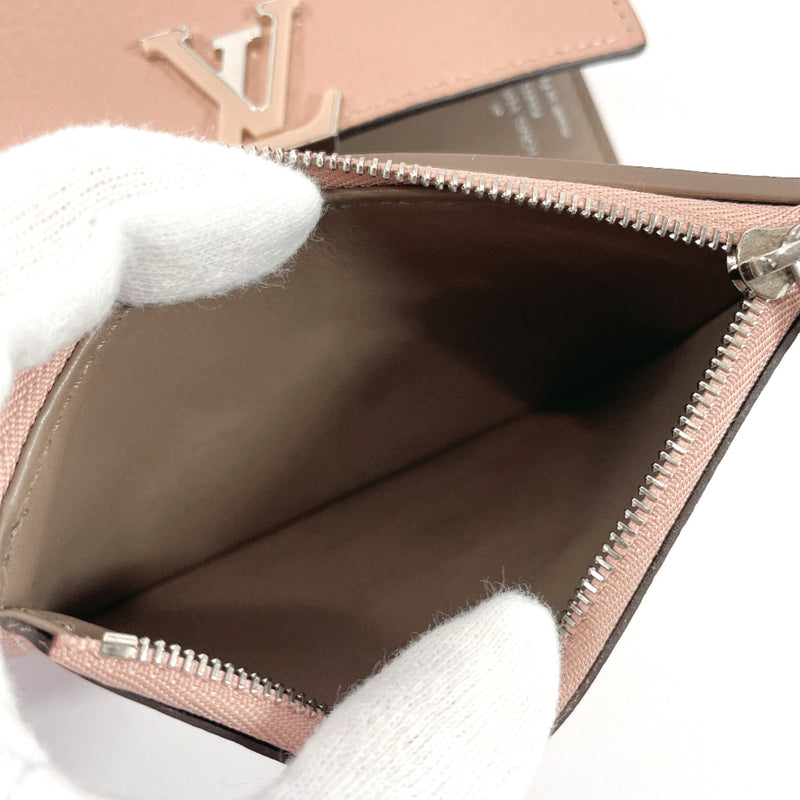 Louis Vuitton Trifold Wallet Portefeuille Capucines Women's M62159 Galle  Beige Taurillon Leather