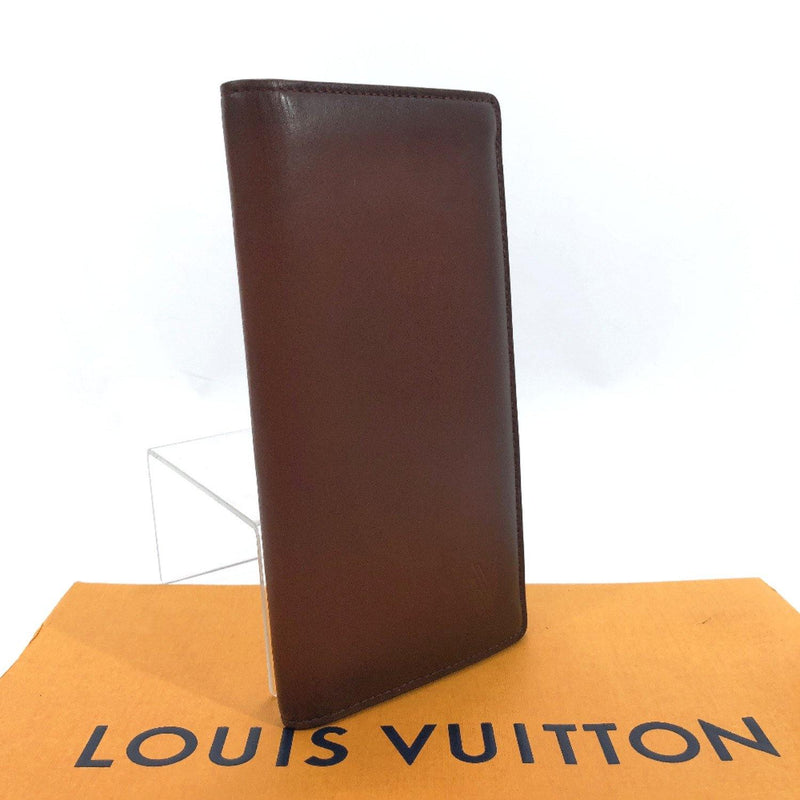 LOUIS VUITTON purse M61195 Portefeiulle braza Cuyall Ombre leather Bro –