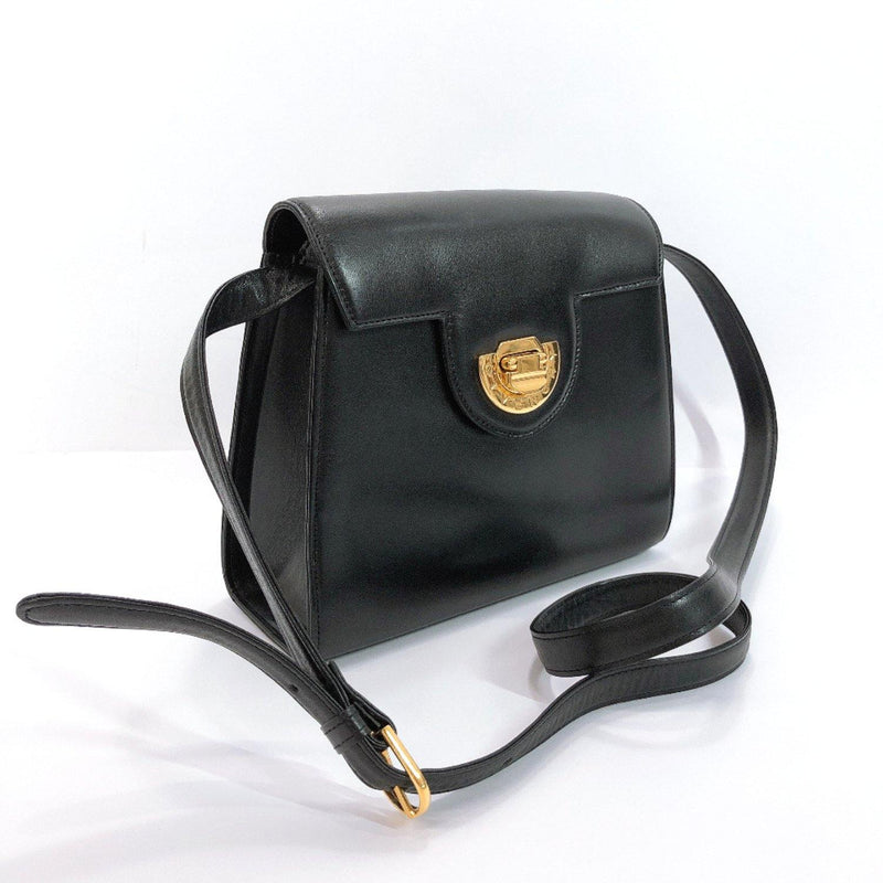 GIVENCHY Shoulder Bag vintage leather black gold Women Used - JP-BRANDS.com
