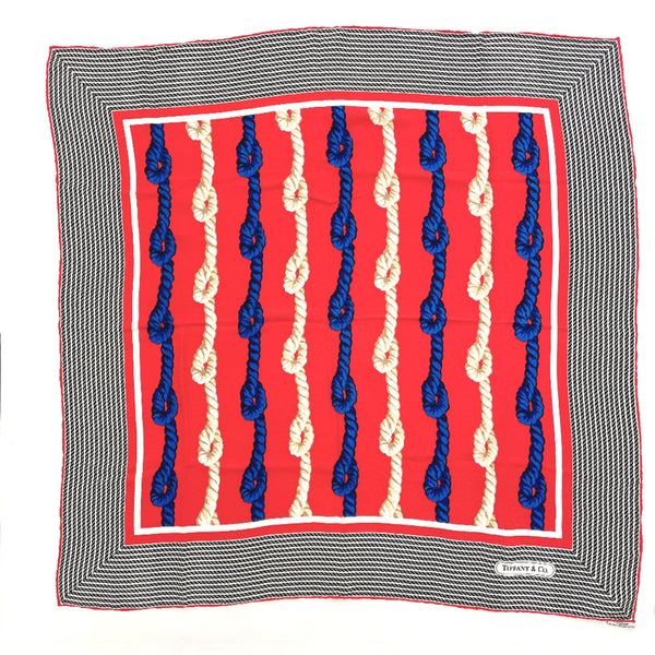 TIFFANY&Co. scarf silk Red Women Used