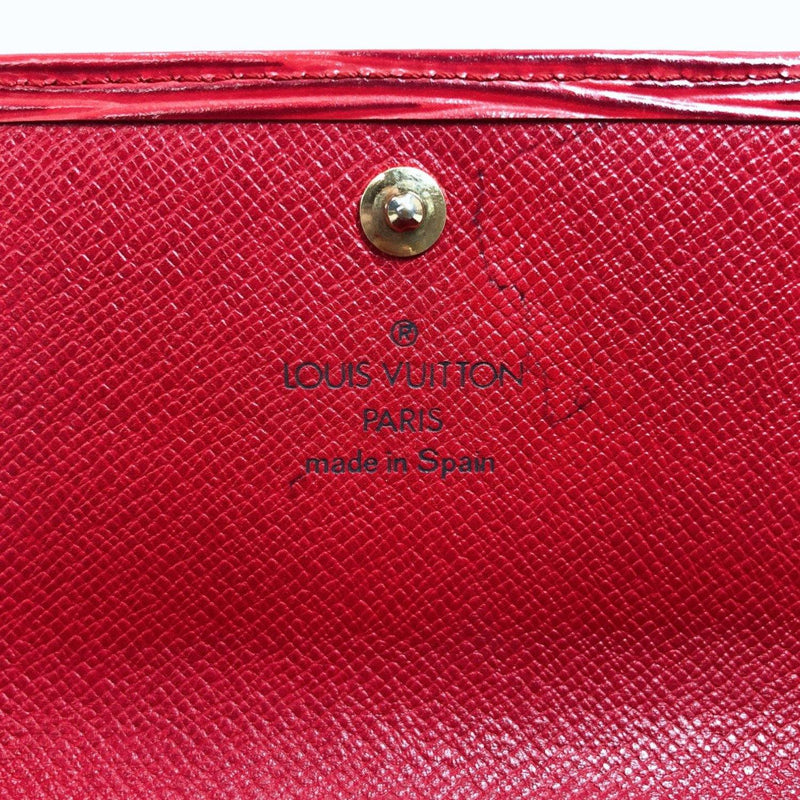 LOUIS VUITTON purse M60316 Portefeiulle Sarah Epi Leather Red Women Used - JP-BRANDS.com