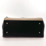 CELINE Handbag Edge leather beige black Women Used - JP-BRANDS.com