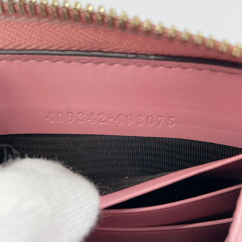 GUCCI purse 409342 Round zip Sima leather pink Women Used - JP-BRANDS.com