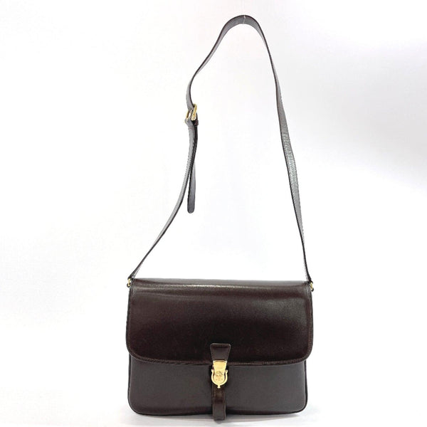 CELINE Shoulder Bag vintage leather Dark brown Women Used - JP-BRANDS.com