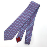 HERMES tie silk purple mens Used