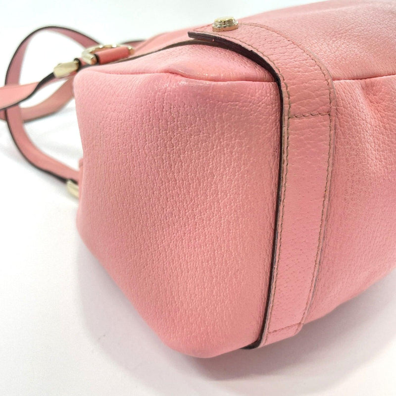 GUCCI Tote Bag 147652 203998 Abbey line Japan limited leather pink Women Used - JP-BRANDS.com