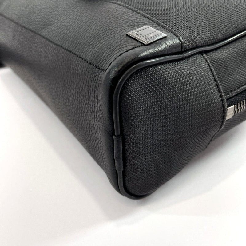 Dunhill business bag PVC/leather Black Dark gray mens Used - JP-BRANDS.com