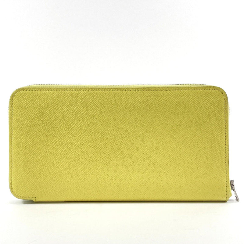 HERMES purse Azap Long Silk in classic Epsom yellow SilverHardware TCarved seal Women Used - JP-BRANDS.com