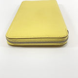 HERMES purse Azap Long Silk in classic Epsom yellow SilverHardware TCarved seal Women Used - JP-BRANDS.com