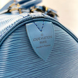 Louis Vuitton, Bags, Louis Vuitton Blue Epi Leather Keepall 5 Boston Travel  Duffel Bag Vi0965 Lv50