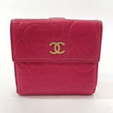 CHANEL wallet Camelia lambskin pink Women Used - JP-BRANDS.com