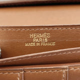 HERMES purse Bean leather Brown □E Women Used - JP-BRANDS.com