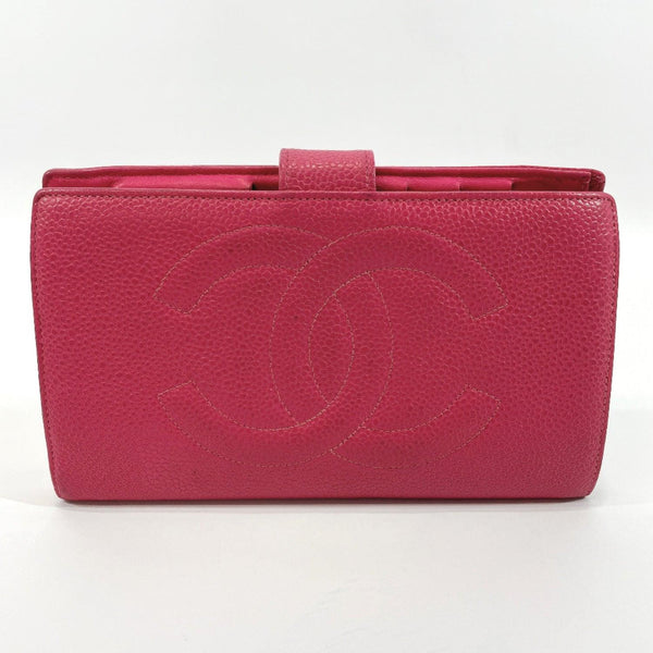 CHANEL purse COCO Mark purse with a clasp Matt caviar skin pink Women Used - JP-BRANDS.com
