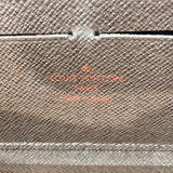 LOUIS VUITTON purse N60015 Zippy wallet Damier canvas Brown Women Used