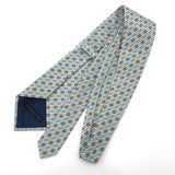 Ermenegildo Zegna tie tie silk/cotton blue mens Used - JP-BRANDS.com