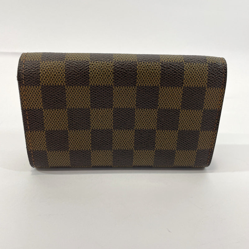 brown checkered wallet lv