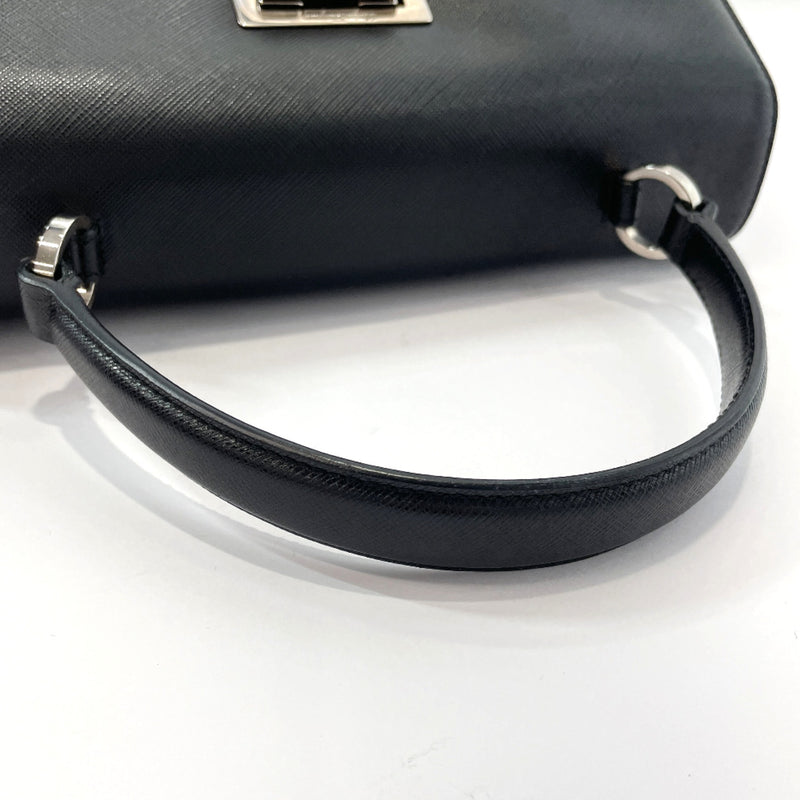 Salvatore Ferragamo Handbag 217337 Gancini leather/SilverHardware black Women Used