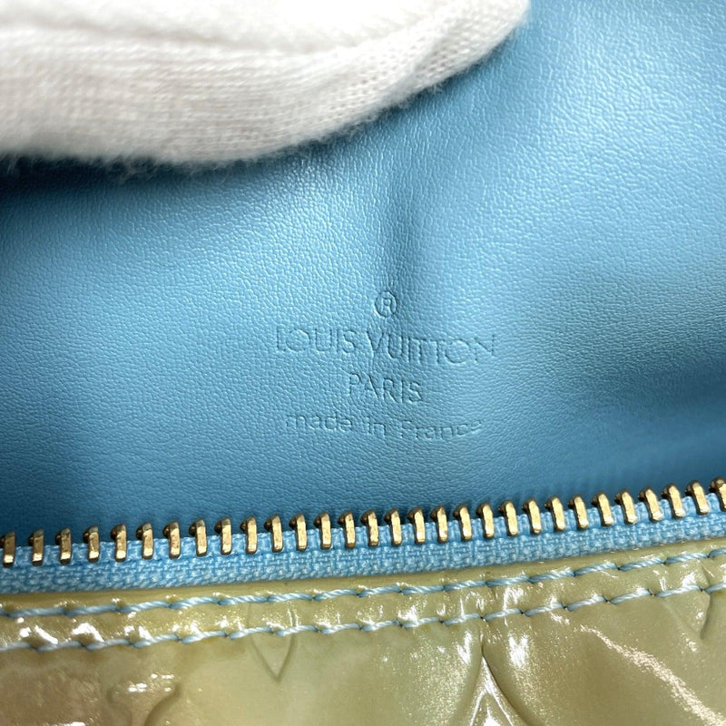 Louis Vuitton Bleecker M91003 Monogram Vernis Leather Vanity Handbag Light  Green