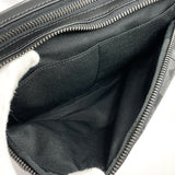 COACH Waist bag F38749 Signature PVC Black mens Used