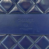 CHANEL Carry Bag Airline Matelasse Patent leather Navy Women Used - JP-BRANDS.com
