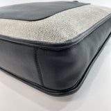 LOEWE Business bag canvas/leather gray mens Used - JP-BRANDS.com