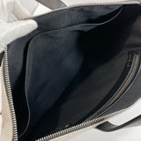 LOEWE Business bag canvas/leather gray mens Used - JP-BRANDS.com