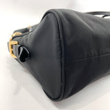 PRADA Shoulder Bag Nylon/leather/Gold Hardware black Women Used