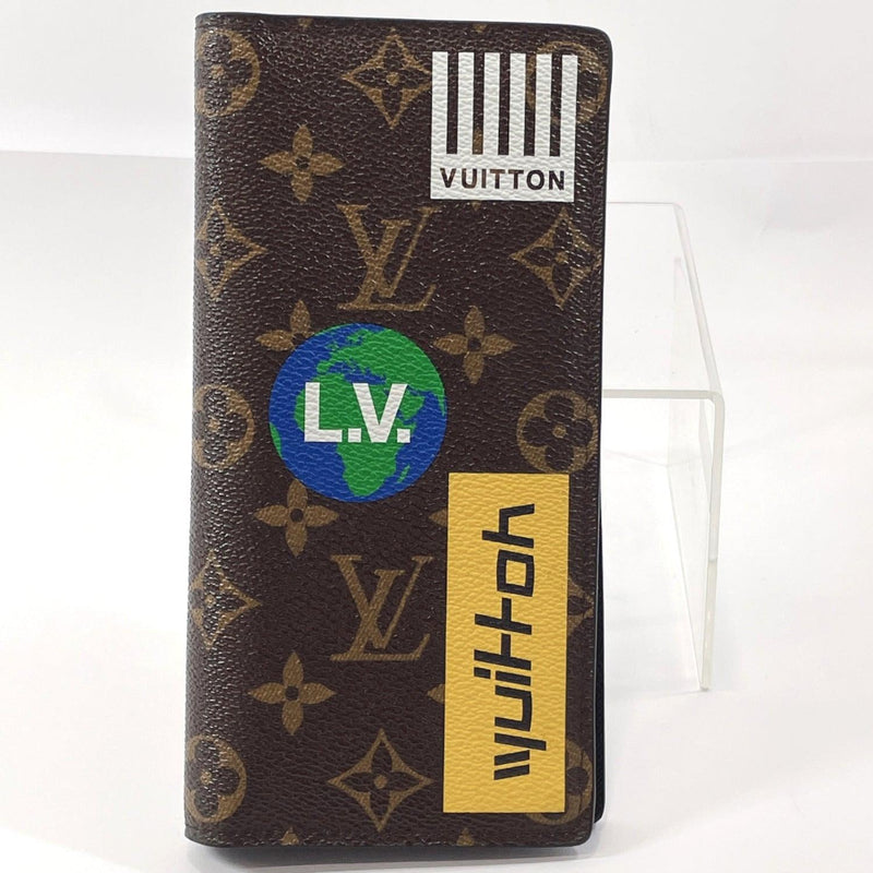 LOUIS VUITTON purse M67823 Portefeiulle braza Logo story Monogram canv –