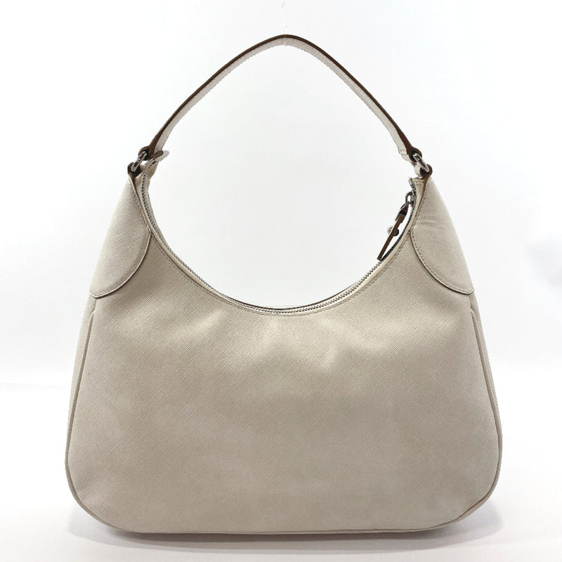 Salvatore Ferragamo Shoulder Bag 21 B640 Gancini leather white SilverHardware Women Used