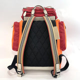 BURBERRY Backpack Daypack 4074250 Vintage check Nylon/leather wine-red Orange mens Used - JP-BRANDS.com