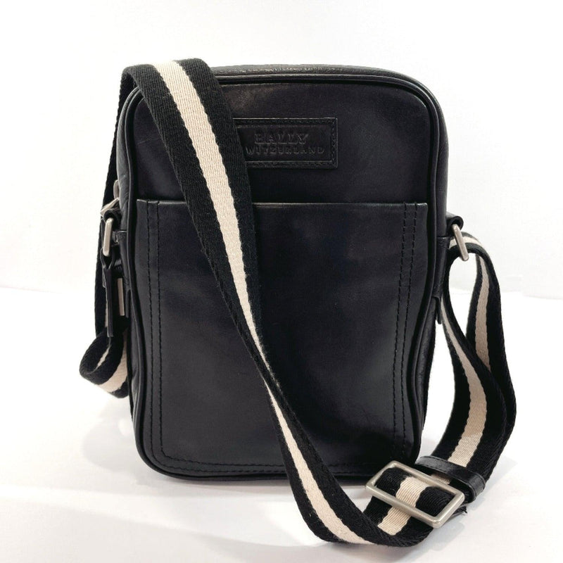 BALLY Shoulder Bag TABELIO-SM leather Black mens Used - JP-BRANDS.com