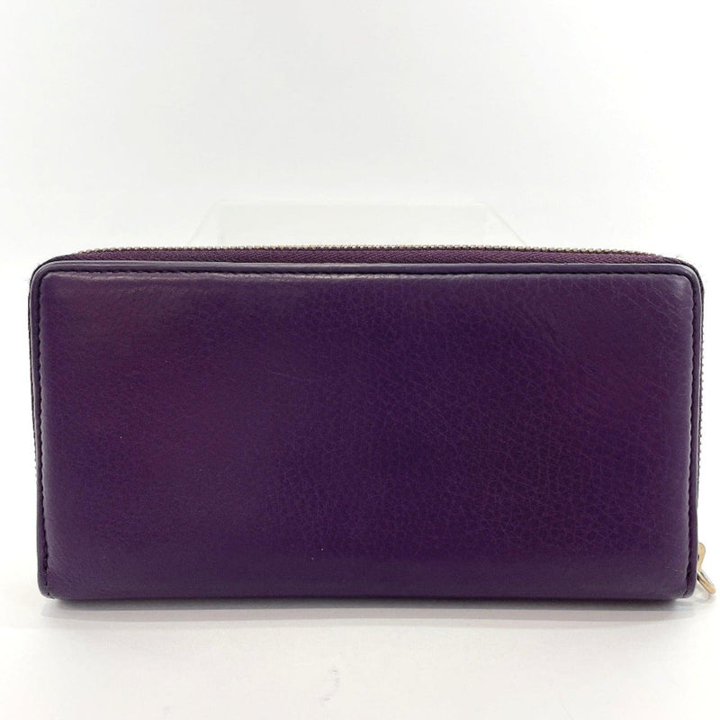 GUCCI purse 282413 Soho round zip leather purple Women Used - JP-BRANDS.com