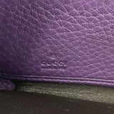 GUCCI purse 282413 Soho round zip leather purple Women Used - JP-BRANDS.com