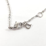 Christian Dior Necklace heart Rhinestone metal Silver Silver Women Used - JP-BRANDS.com