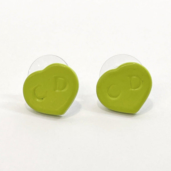 Christian Dior earring heart metal green Women Used - JP-BRANDS.com