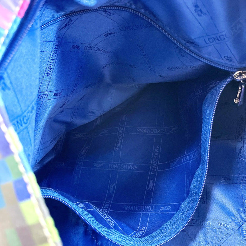 Longchamp Tote Bag 0745-633 X-Rite In Plat Im Pixel Rainbow Edition Nylon multicolor blue Women Used - JP-BRANDS.com