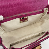 GUCCI Shoulder Bag New Bamboo 2way Tassel leather purple Women Used - JP-BRANDS.com