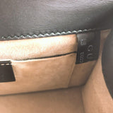 GUCCI Handbag 470270 Sylvie Sherry Line 2WAY leather Black Red Women Used - JP-BRANDS.com