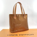 LOUIS VUITTON Tote Bag M91122 Houston Monogram Vernis Brown Women Used