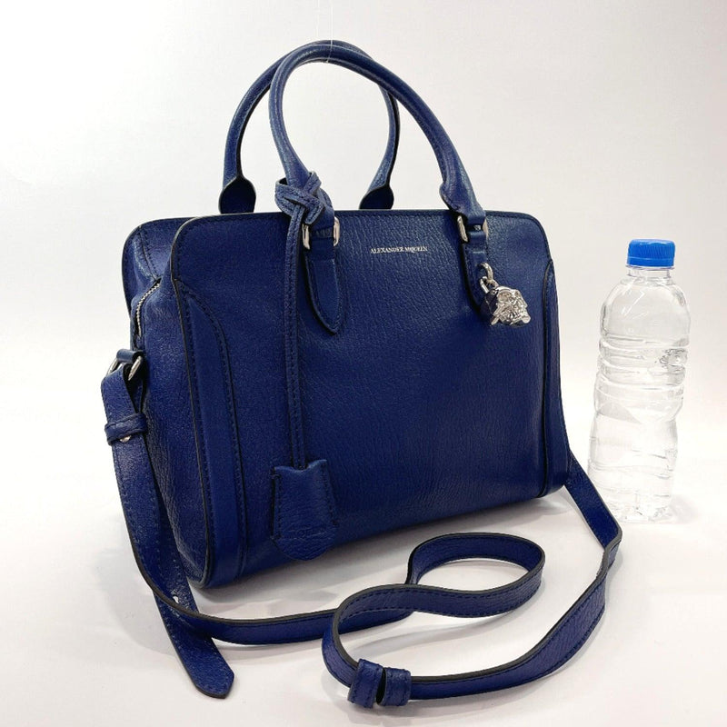 Alexander McQueen Shoulder Bag 2WAY leather blue Women Used - JP-BRANDS.com