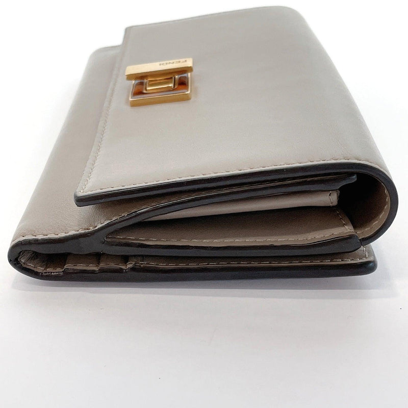 FENDI purse 8M0308 SFK Peekaboo leather gray Women Used - JP-BRANDS.com