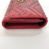 GUCCI purse 443436 GG Marmont leather/Python Red Women Used - JP-BRANDS.com