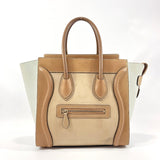 CELINE Shoulder Bag Luggage micro shopper leather beige Women Used - JP-BRANDS.com