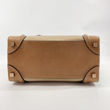 CELINE Shoulder Bag Luggage micro shopper leather beige Women Used - JP-BRANDS.com