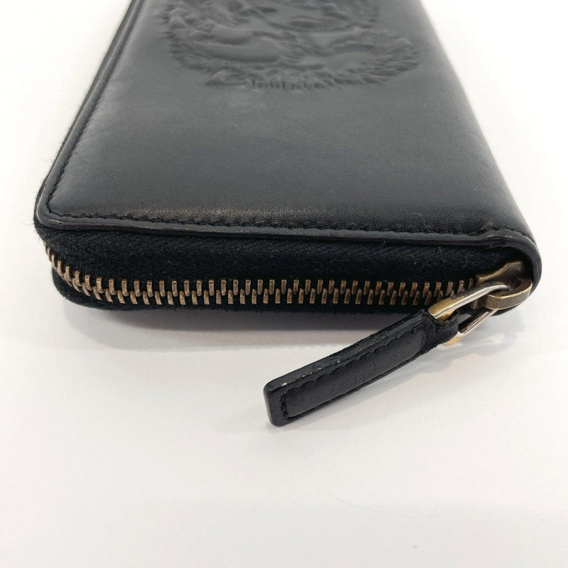 GUCCI purse 451182 Round fastener leather Black Women Used - JP-BRANDS.com