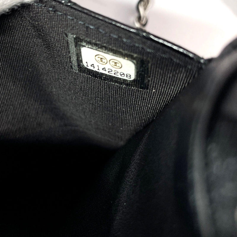 CHANEL Wallet Chain Bicolole Chain wallet leather/SilverHardware Black Women Used - JP-BRANDS.com