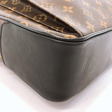 LOUIS VUITTON Briefcase M56719 Soft briefcase 2WAY Monogram macacer Brown Black mens Used - JP-BRANDS.com