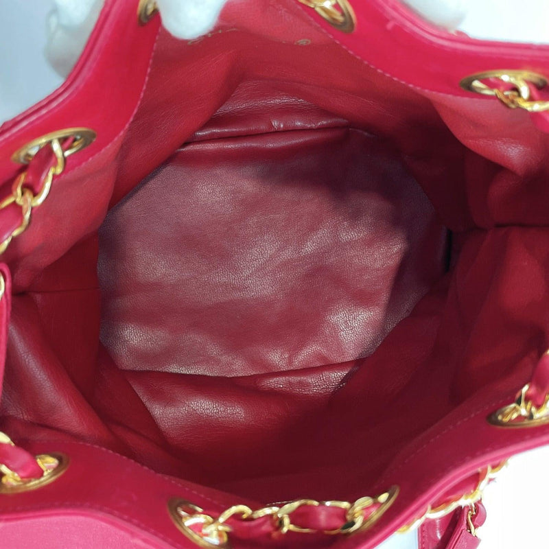 CHANEL Shoulder Bag Bicolore Chain vintage leather Red Women Used - JP-BRANDS.com
