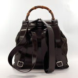 GUCCI Backpack Daypack 003.2058 Bamboo Patent leather/Nylon Dark brown Women Used - JP-BRANDS.com
