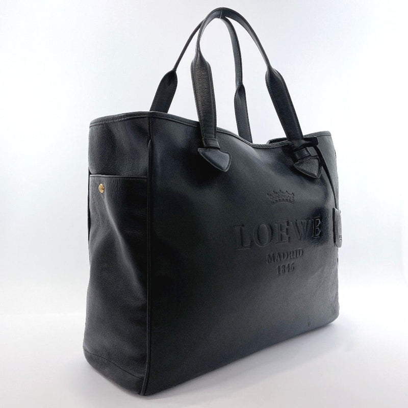 LOEWE Tote Bag leather Black unisex Used - JP-BRANDS.com